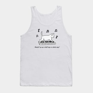 Music Theory Cat Tank Top